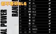毒(dú)奶榜都不看好BLG！LOL战力榜：AL和T1并列第三，第一无人撼动