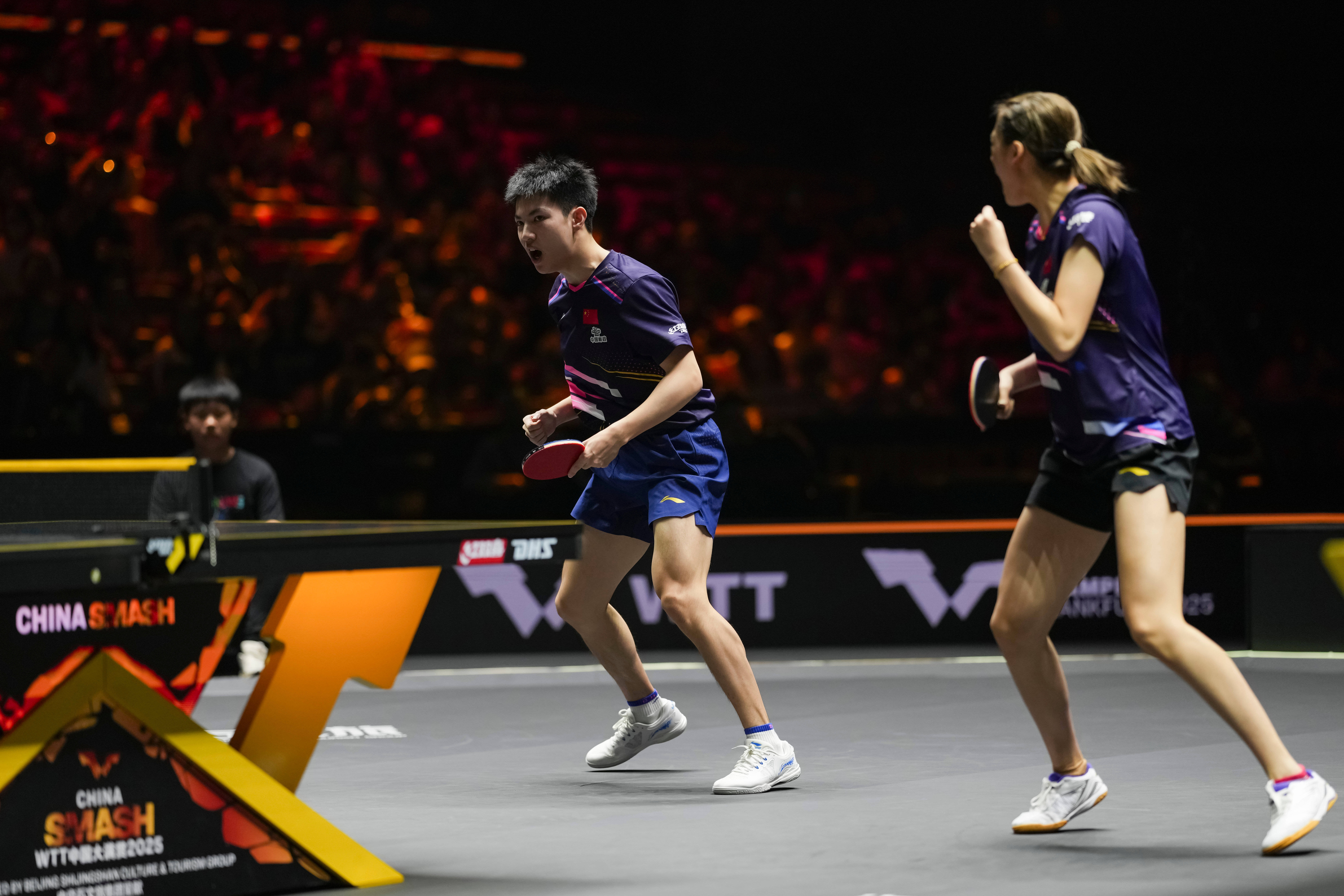 （体育）乒乓球——WTT中国大满贯赛：黄友政/陈熠晋级混双四强