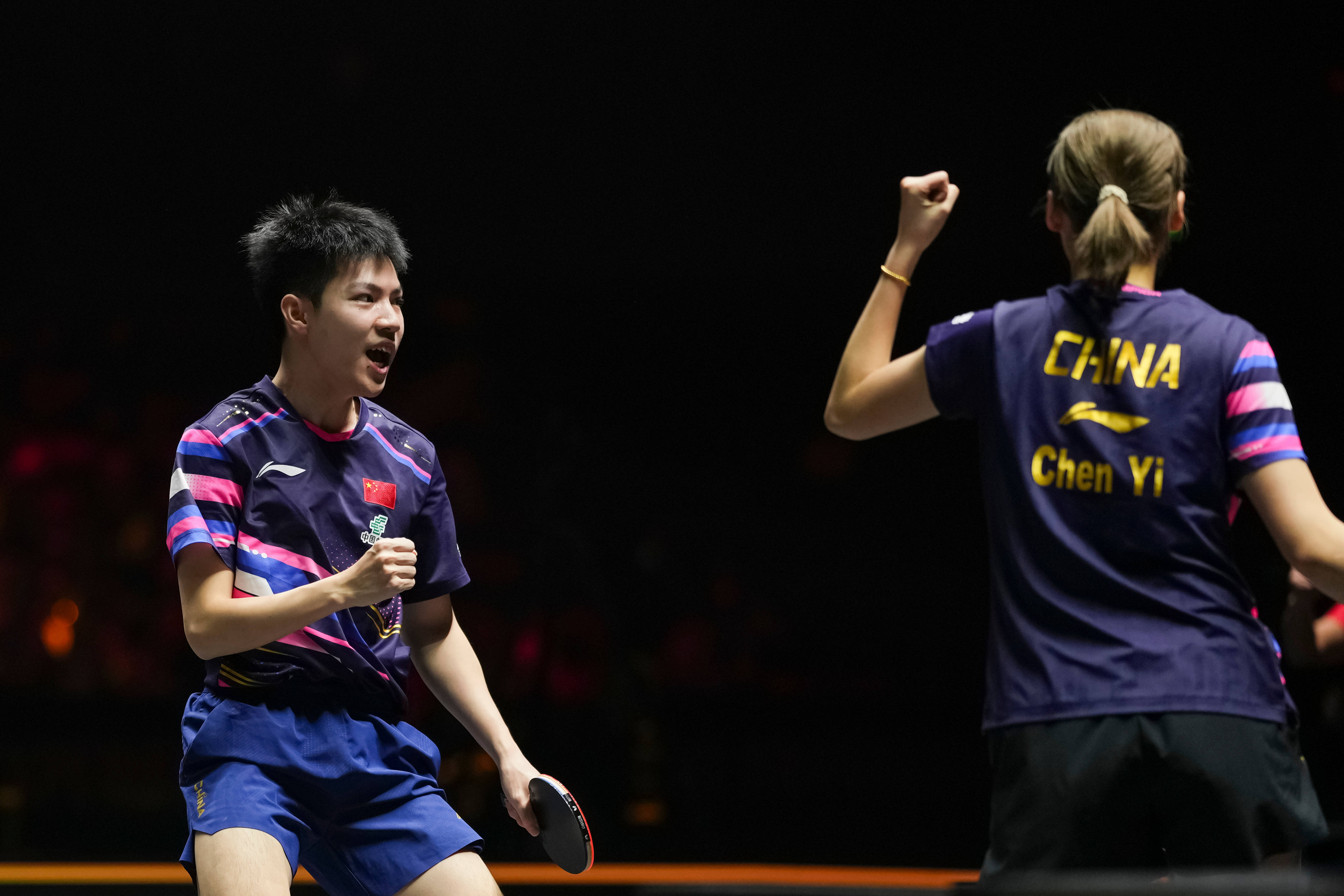 （体育）乒乓球——WTT中国大满贯赛：黄友政/陈熠晋级混双四强